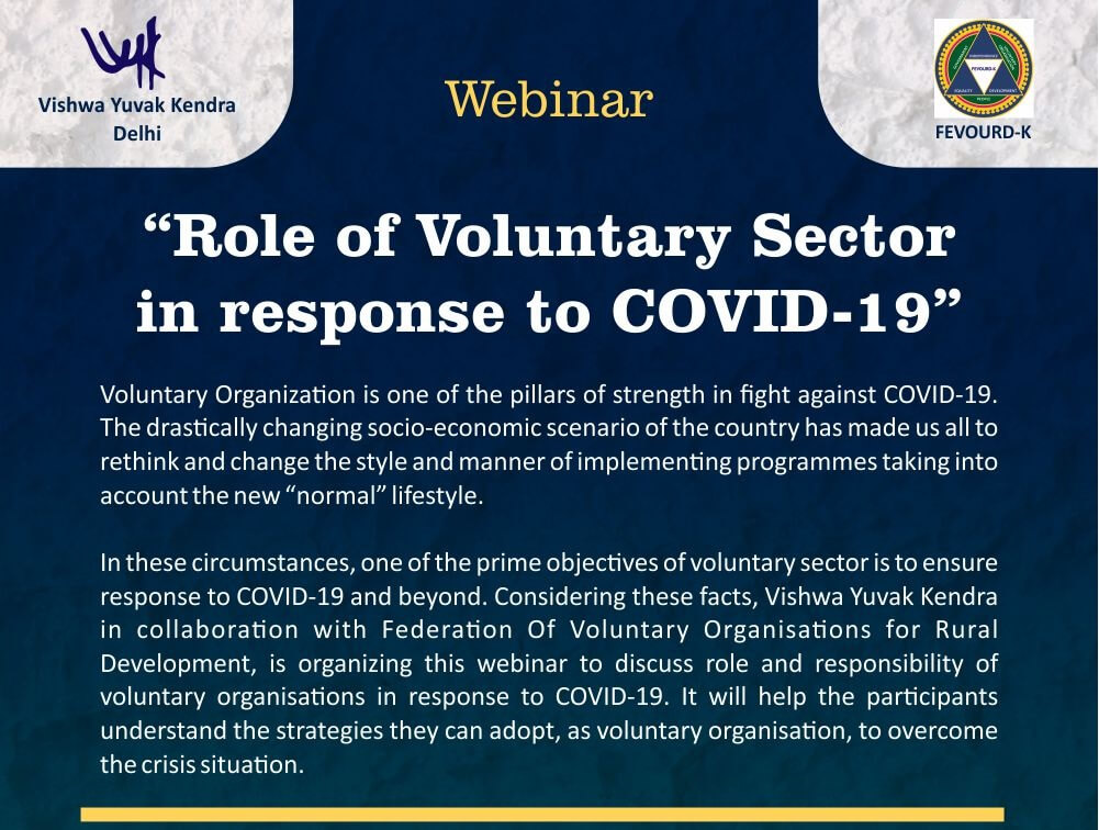 Role of Voluntary Sector in response to COVID-19